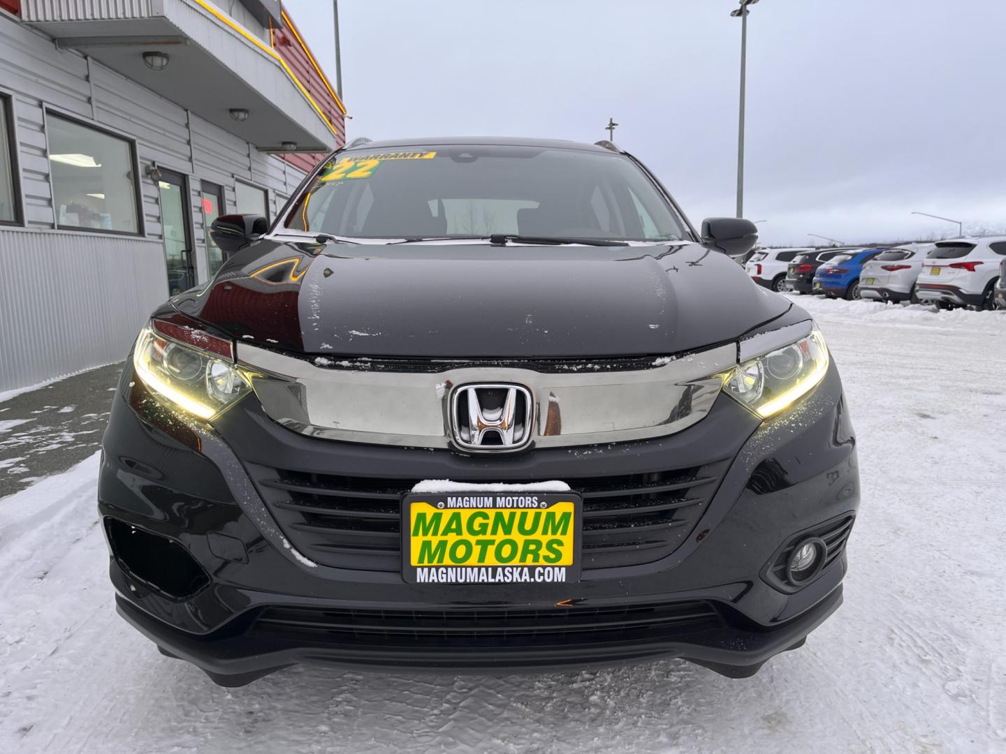 2022 Black /black Honda HR-V EX AWD (3CZRU6H57NM) with an 1.8L L4 DOHC 16V engine, CVT transmission, located at 1960 Industrial Drive, Wasilla, 99654, (907) 274-2277, 61.573475, -149.400146 - Photo#7